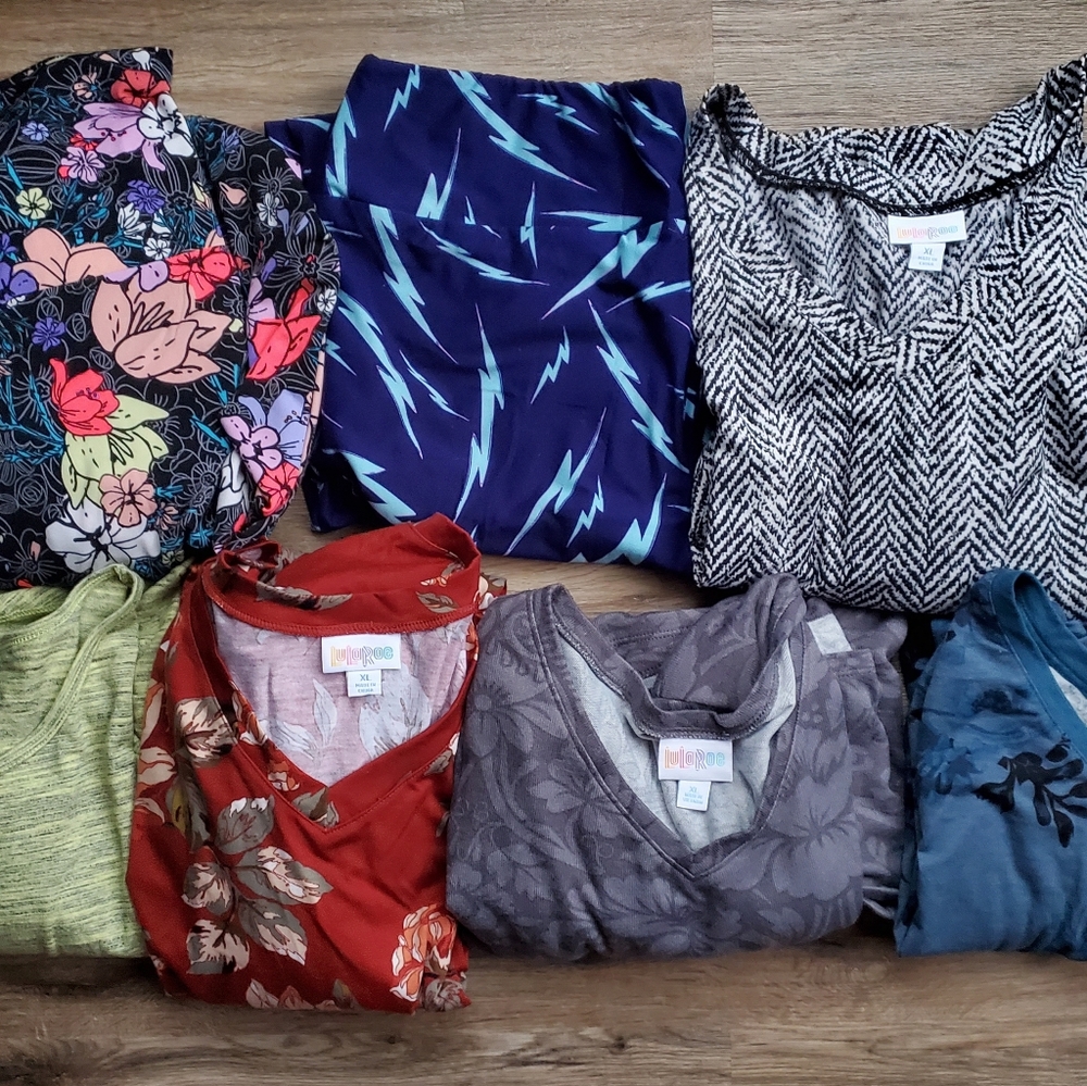 Lularoe XL Lot Maxi TC2 Irma Emily x2 Elizabeth x2